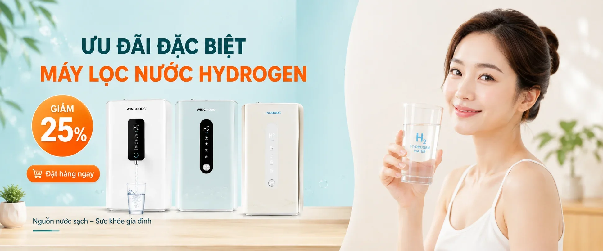 Máy Tạo Nước Hydrogen Wingoods